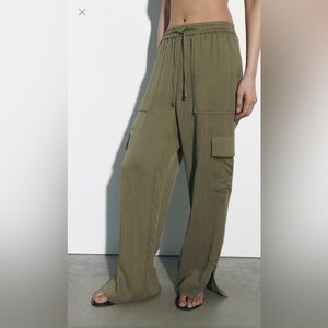 ZARA FULL LENGTH CARGO TROUSERS